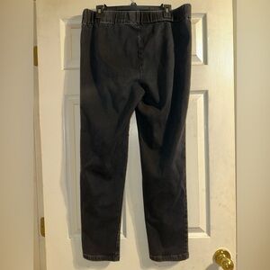 Soft Surrounding Black‎ Elastic Waist Pull On Stretch Pants Style 28405 Sz Large